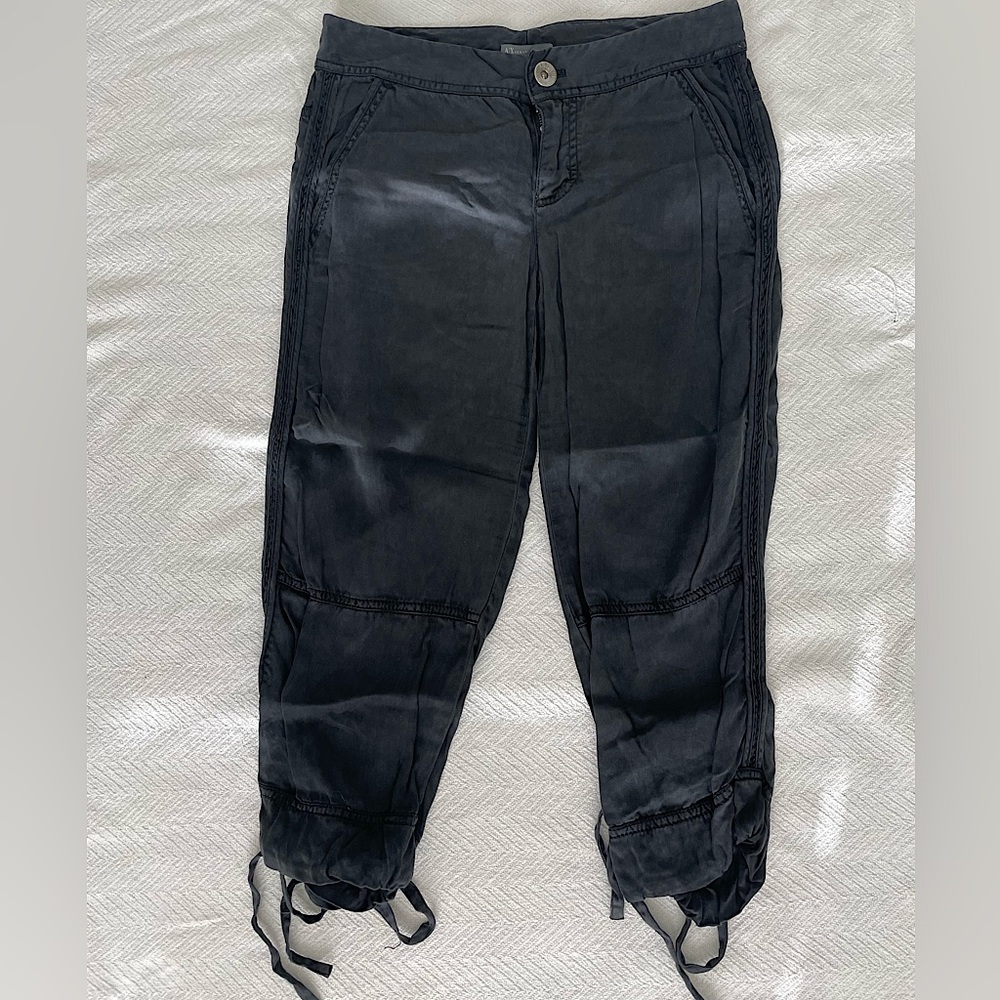 Armani Exchange Black Crop Pant